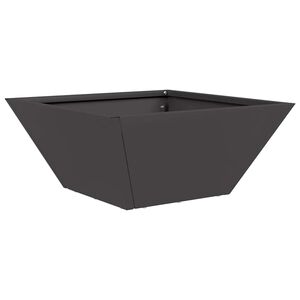 vidaXL Macetero de Jard&iacute;n Negro 35 x 35 x 15 cm Acero laminado en fr&iacute;o