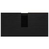 vidaXL Gabinete de Ba&ntilde;o con caj&oacute;n Roble Negro 65 x 33 x 60 cm