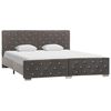 vidaXL Estructura de cama sin colch&oacute;n terciopelo gris 160x200 cm