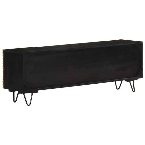 vidaXL Mueble de TV de madera maciza de mango 130x30x45 cm