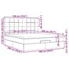 vidaXL Estructura cama otomana colchones terciopelo gris oscuro