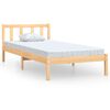 vidaXL Estructura de cama individual sin colch&oacute;n madera maciza