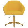 vidaXL Sillas de comedor giratorias 6 uds terciopelo amarillo