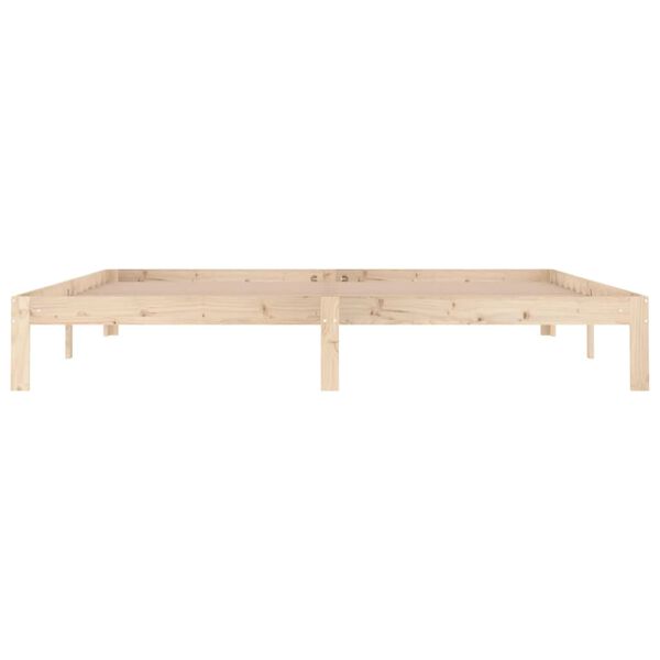 vidaXL Estructura de cama sin colchón madera maciza de pino 200x200 cm