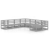 vidaXL Juego de muebles de jard&iacute;n 8 piezas madera maciza de pino