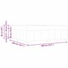 vidaXL Estructura de cama con colch&oacute;n Taup&eacute; 200 x 200 cm tela