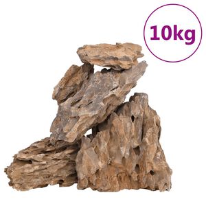 vidaXL Piedras de drag&oacute;n mezcla de colores 10 kg 10-30 cm