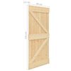 vidaXL Puerta corredera con herrajes madera maciza de pino 90x210 cm