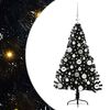 vidaXL &Aacute;rbol de Navidad Artificial Preiluminado Negro 120 cm PVC