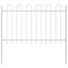 vidaXL Cerca de jardín Blanco 1.7 x 0.8 m