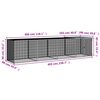 vidaXL Gallinero con techo acero galvanizado antracita 403x98x90 cm