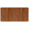 vidaXL Encimera ba&ntilde;o madera maciza tratada marr&oacute;n oscuro 100x50x1,5 cm
