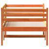 vidaXL Sof&aacute; cama sin colch&oacute;n madera maciza pino marr&oacute;n cera 90x190 cm