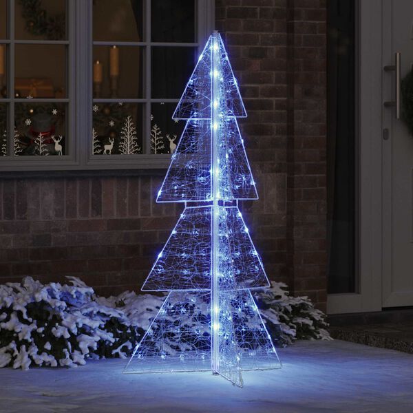 vidaXL &Aacute;rbol de Navidad con 160 LED Azul 150 cm Acr&iacute;lico
