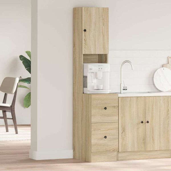 vidaXL Mueble de Cocina Beige 35 x 50 x 180 cm Madera de ingenier&iacute;a