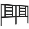 vidaXL Cabecero de cama madera maciza de pino negro 146x4x100 cm