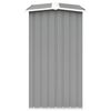 vidaXL Casetilla para leña acero galvanizado gris 172x91x154 cm