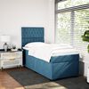 vidaXL Cama box spring con colch&oacute;n terciopelo azul 90x190 cm