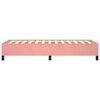 vidaXL Estructura de cama sin colch&oacute;n terciopelo rosa 100x200 cm