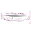 vidaXL Estructura de cama madera de ingeniería roble ahumado 120x190cm