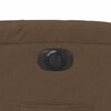 vidaXL Sillón reclinable eléctrico de tela marrón