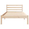 vidaXL Estructura de cama con cabecera Marrón 208.6 x 157.6 x 69.4 cm