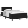 vidaXL Cama tipo Box Spring con colch&oacute;n Negro 120 x 190 cm tela
