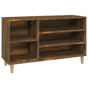 vidaXL Zapatero madera contrachapada roble ahumado 102x36x60 cm