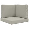 vidaXL Coj&iacute;n para sof&aacute; de exterior Poli&eacute;ster Gris 60 x 60 x 8 cm