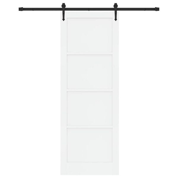 vidaXL Puerta Corredera ORKDAL y Negro 83 x 232 cm