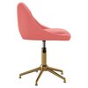 vidaXL Sillas de comedor giratorias 2 unidades de terciopelo rosa