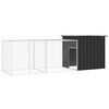 vidaXL Jaula de gallinas acero galvanizado antracita 300x91x100 cm