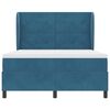 vidaXL Cama tipo Box Spring Azul Oscuro 190 x 140 cm Terciopelo