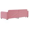 vidaXL Sof&aacute; cama nido terciopelo rosa 80x200 cm