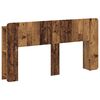 vidaXL Cabecero con armario Madera envejecida Madera de Ingenier&iacute;a