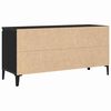 vidaXL Gabinete de TV Roble Negro 102 x 35 x 50 cm