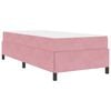 vidaXL Estructura de cama con colch&oacute;n Rosa 80 x 200 cm tela