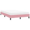 vidaXL Estructura de cama sin colch&oacute;n terciopelo rosa 120x220 cm