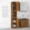 vidaXL Armario de ba&ntilde;o madera ingenier&iacute;a roble ahumado 32x34x188,5 cm