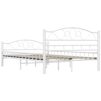 vidaXL Estructura de cama metal blanco 120x200 cm