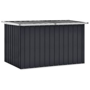 vidaXL Caja de almacenaje para jardín gris antracita 149x99x93 cm