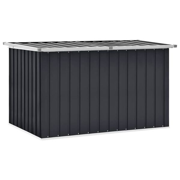 vidaXL Caja de almacenaje para jardín gris antracita 149x99x93 cm