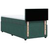 vidaXL Cama box spring con colch&oacute;n terciopelo verde oscuro 80x200 cm
