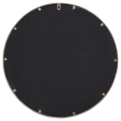 vidaXL Espejo de hierro redondo color arena para uso interior 60x4 cm
