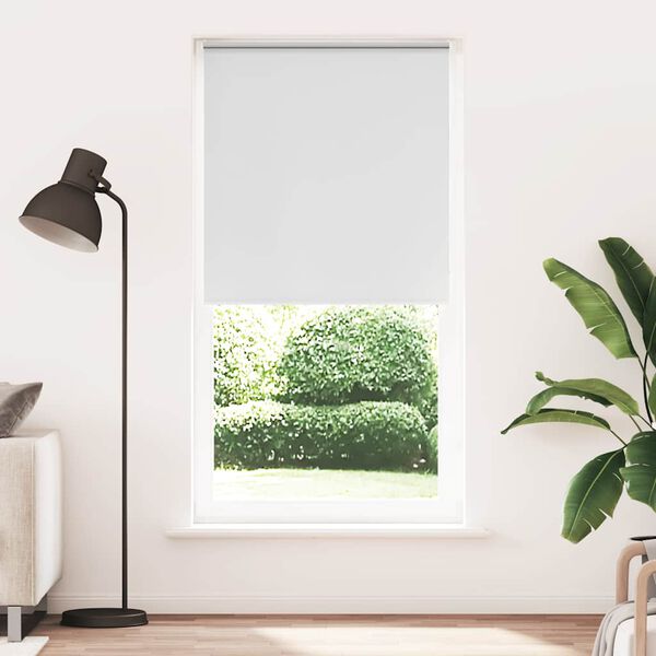 vidaXL Estor Enrollable Opaco Blanco 100x210 cm Tela Ancho 95,7 cm