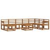 vidaXL Conjunto de sof&aacute;s de exterior 9 pcs Natural