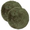 vidaXL Funda de almohada 2 pcs HEERLEN Verde &Oslash; 40 cm Fleece PV