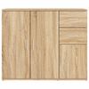 vidaXL Aparador Roble Sonoma 91x29,5x75 cm Madera de ingeniería
