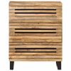 vidaXL Aparador de madera maciza de mango rugosa 60x34x75 cm