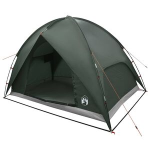 vidaXL Tienda de Camping con Cubierta de Lluvia Impermeable 4 persona